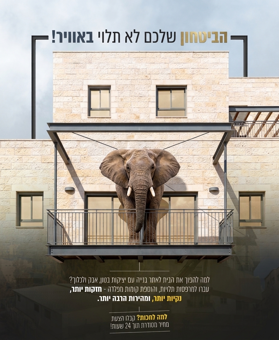 אלוף הפלדה – הביטחון שלכם לא תלוי באוויר
